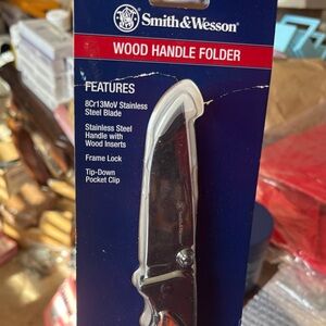 Wood Handle Folding Knife